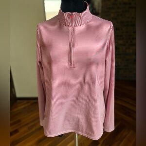 Renwick Sport Striped Half-Zip, ECU